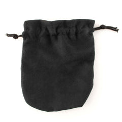 Black Faux Suede Bag-Bags & Purses-Siesta Crafts