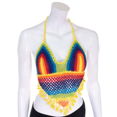 Tassel Crochet Bralette Top-Tops-Siesta Crafts