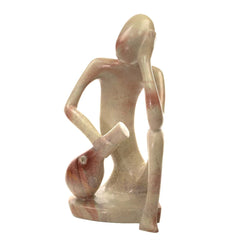 Giant Soapstone Thinking Man Statue No.15-Home Décor-Siesta Crafts
