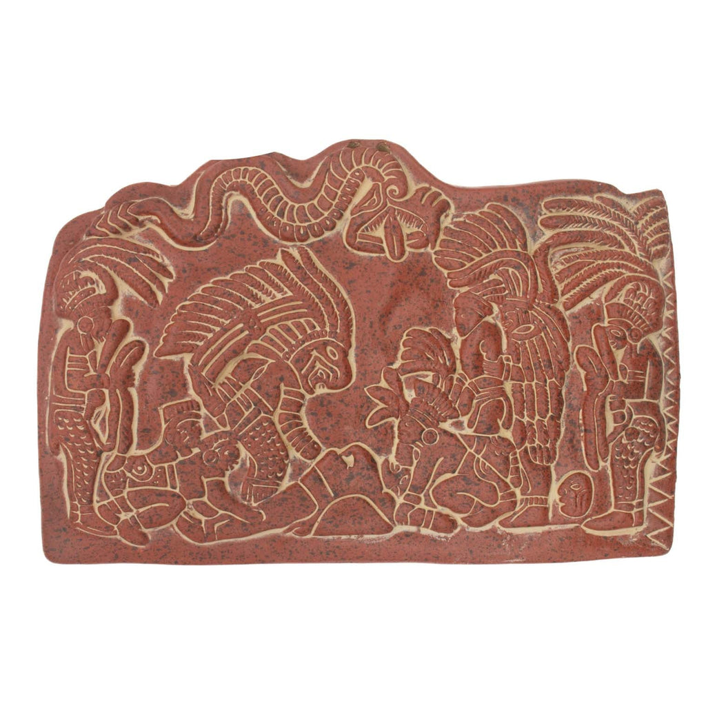 Mayan Sacrificial Scene Plaque-Central & South American-Siesta Crafts