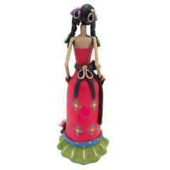 Medium Catrina Ceramic No.37-Ornaments & Figurines-Siesta Crafts