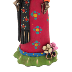 Medium Catrina Ceramic No.37-Ornaments & Figurines-Siesta Crafts