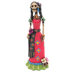 Medium Catrina Ceramic No.37-Ornaments & Figurines-Siesta Crafts