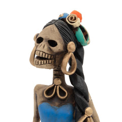 Medium Catrina Ceramic No.38-Ornaments & Figurines-Siesta Crafts