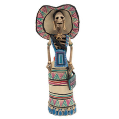 Medium Catrina Ceramic No.45-Ornaments & Figurines-Siesta Crafts