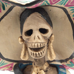 Medium Catrina Ceramic No.45-Ornaments & Figurines-Siesta Crafts