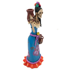 Medium Catrina Ceramic No.49-Ornaments & Figurines-Siesta Crafts