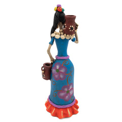 Medium Catrina Ceramic No.49-Ornaments & Figurines-Siesta Crafts