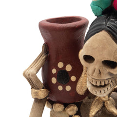 Medium Catrina Ceramic No.49-Ornaments & Figurines-Siesta Crafts