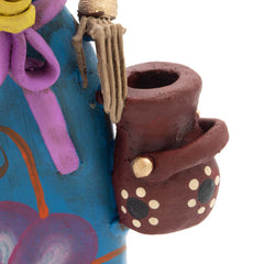 Medium Catrina Ceramic No.49-Ornaments & Figurines-Siesta Crafts