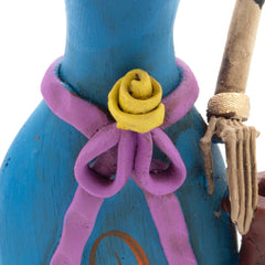 Medium Catrina Ceramic No.49-Ornaments & Figurines-Siesta Crafts