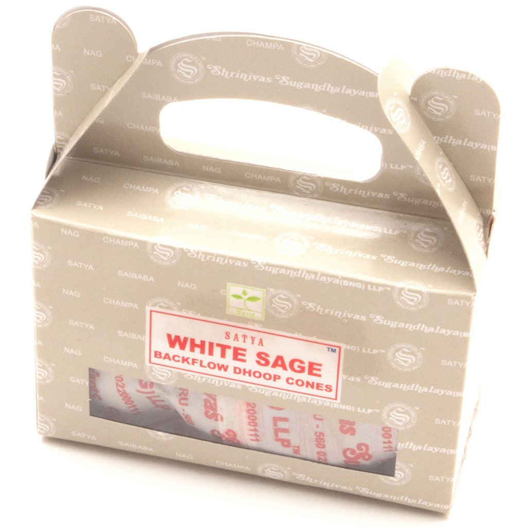 Satya White Sage Backflow Cones-Cone Incense-Siesta Crafts