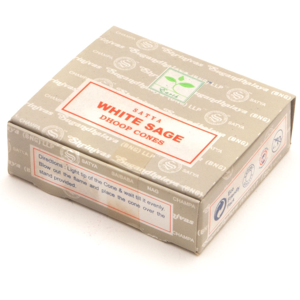 Satya White Sage Incense Cones-Cone Incense-Siesta Crafts