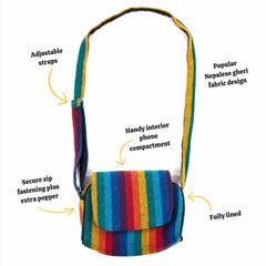 Small Satchel Bag-Bags & Purses-Siesta Crafts