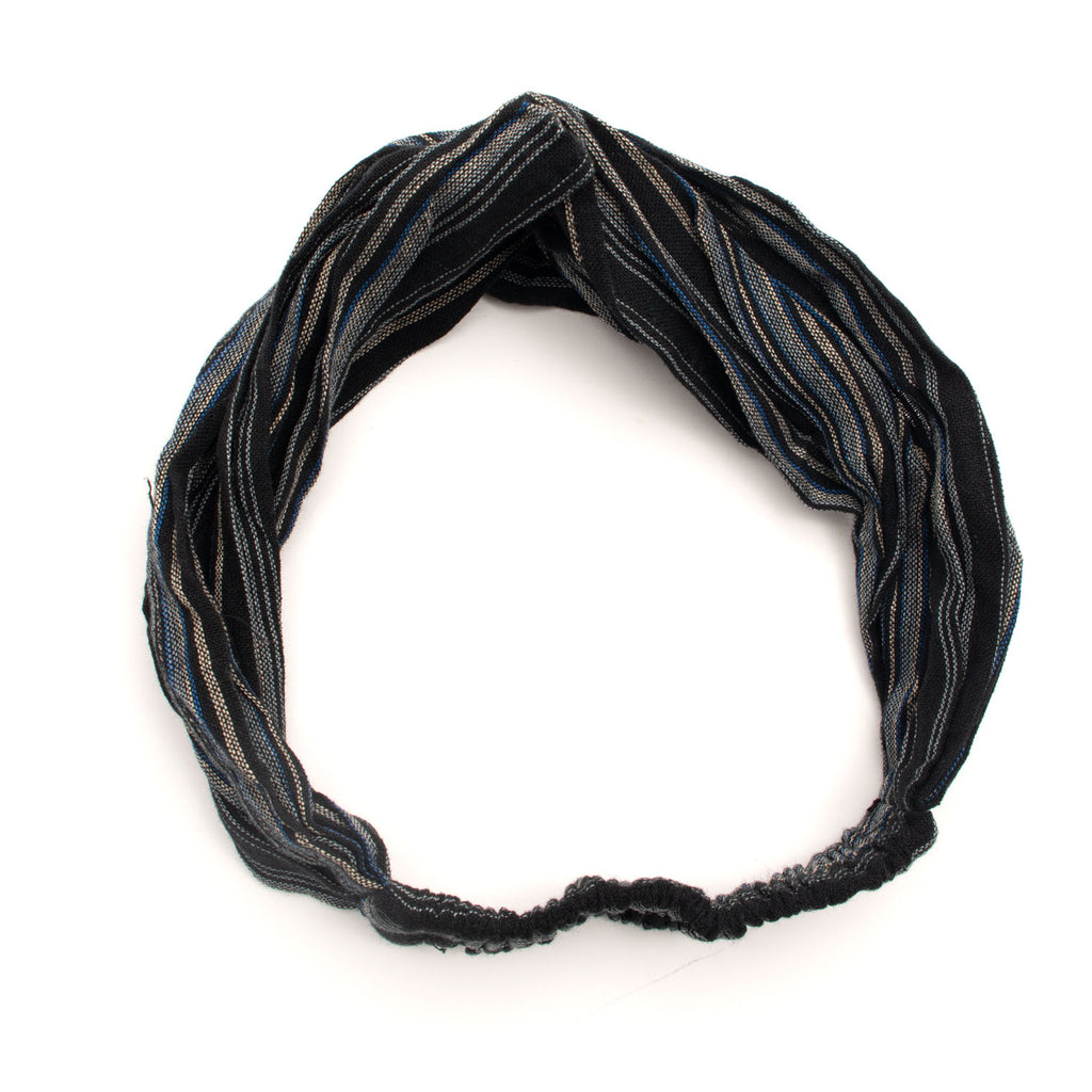 Stripy Cotton Hairband-Hair Accessories-Siesta Crafts