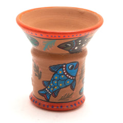 Painted Charcoal Incense Burner-Incense Holders-Siesta Crafts