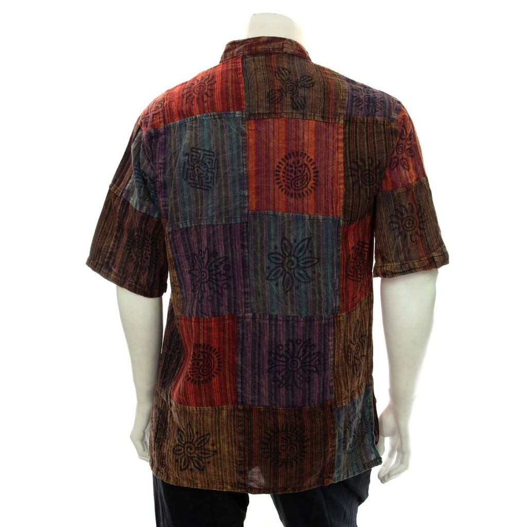 Short Sleeve Patch Kurta-Shirts-Siesta Crafts