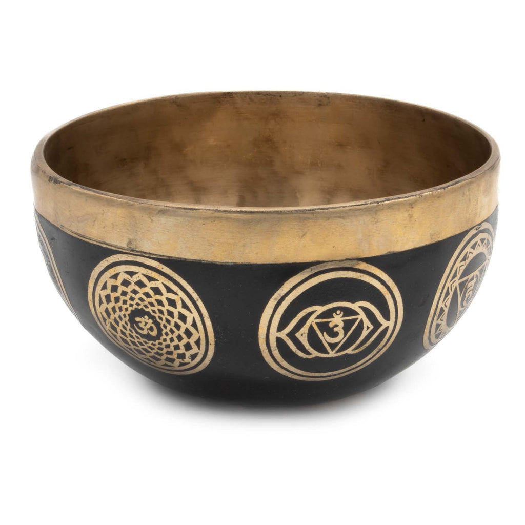Mustang Black Singing Bowl-Singing Bowls-Siesta Crafts
