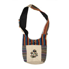 Printed Cotton Shoulder Bag-Bags & Purses-Siesta Crafts
