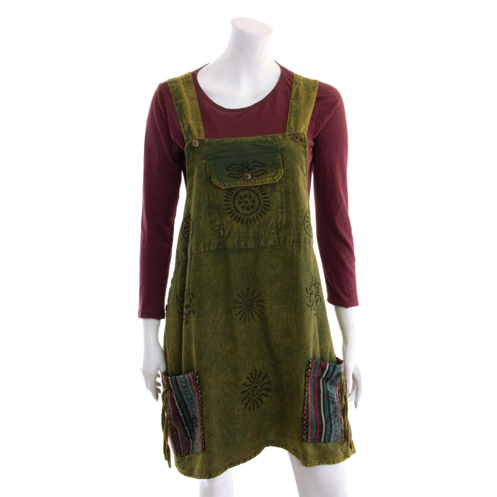Stonewash Cargo Dress-Dresses-Siesta Crafts