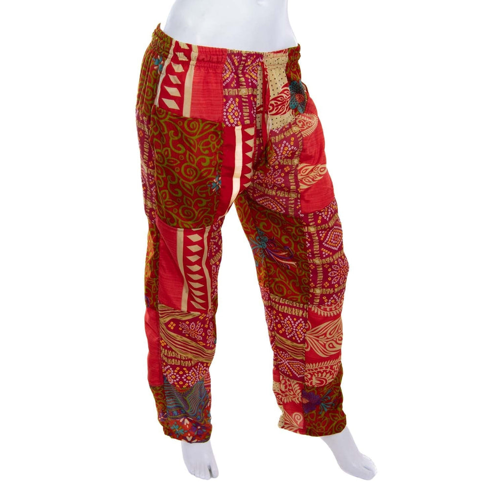 Recycled Sari Patch Trousers-Trousers-Siesta Crafts