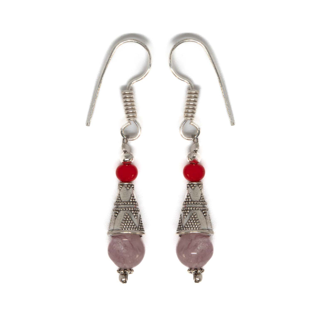 Nepalese Tubular Earrings-Earrings-Siesta Crafts