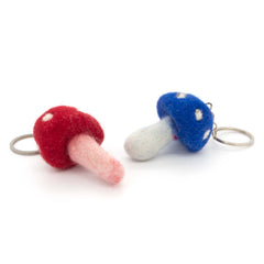 Mushroom Felt Keyring-Keyrings & Bag Charms-Siesta Crafts