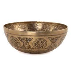 Buddha Etched Singing Bowl No.18-Singing Bowls-Siesta Crafts
