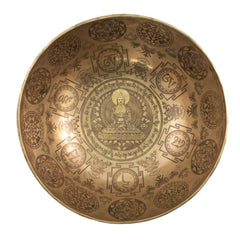 Buddha Etched Singing Bowl No.18-Singing Bowls-Siesta Crafts