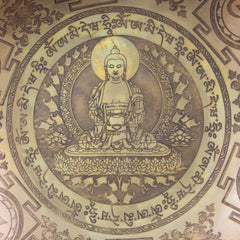 Buddha Etched Singing Bowl No.18-Singing Bowls-Siesta Crafts