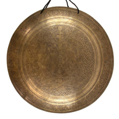 Cloud Yogi Etched Gong No.78-Gongs-Siesta Crafts