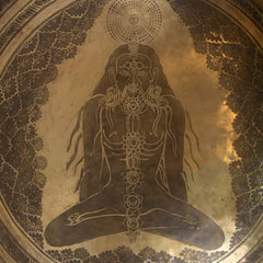 Cloud Yogi Etched Gong No.79-Gongs-Siesta Crafts