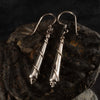 Obelisk Twist Nepalese Silver Earrings-Earrings-Siesta Crafts