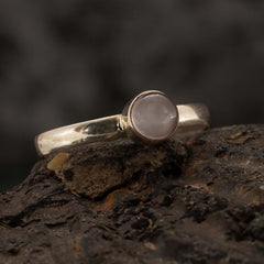 Moonstone Nepalese Silver Ring-Rings-Siesta Crafts