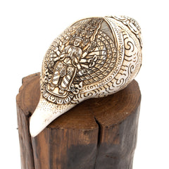 Etched Conch Shell - Avalokiteswora-Buddhism-Siesta Crafts