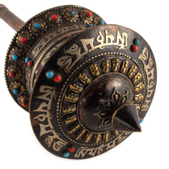 Special Copper Prayer Wheel No.296-Buddhism-Siesta Crafts