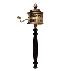 Special Copper Prayer Wheel No.300-Buddhism-Siesta Crafts