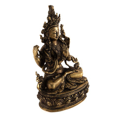 Brass Kharchheri Statue No.311-Buddhism-Siesta Crafts