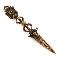 Brass Phurba Dagger No.316-Buddhism-Siesta Crafts