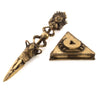 Brass Phurba Dagger No.316-Buddhism-Siesta Crafts