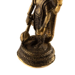 Brass Narayana Statue No.317-Buddhism-Siesta Crafts