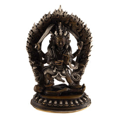 Brass Kal Bhairav Statue No.318-Buddhism-Siesta Crafts