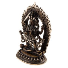 Brass Kal Bhairav Statue No.318-Buddhism-Siesta Crafts
