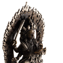 Brass Kal Bhairav Statue No.318-Buddhism-Siesta Crafts