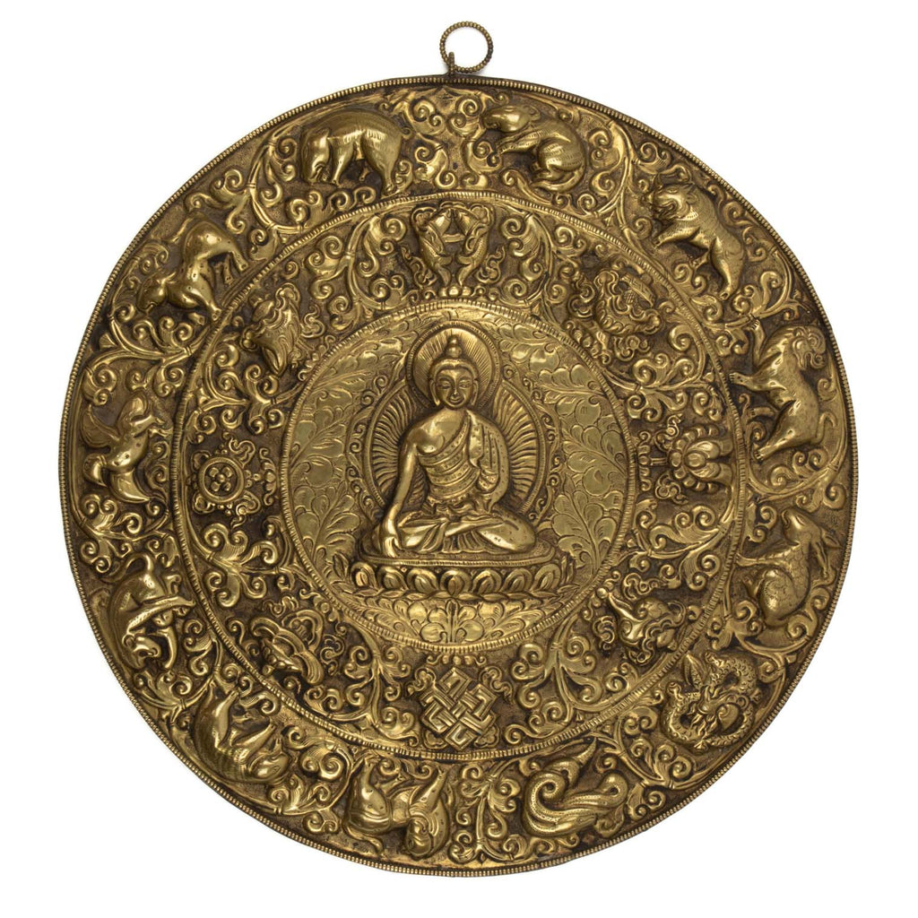 Metal Buddha Wall Hanging No.329