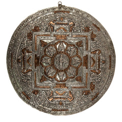 Metal Mandala Wall Hanging No.330-Buddhism-Siesta Crafts
