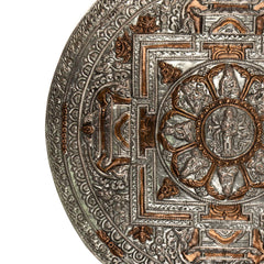 Metal Mandala Wall Hanging No.330-Buddhism-Siesta Crafts