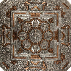 Metal Mandala Wall Hanging No.330-Buddhism-Siesta Crafts
