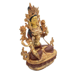 Gold Plated White Tara Statue No.338-Buddhism-Siesta Crafts