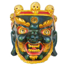 Artisan Bhutanese Bhairab Mask No.343-Home Décor-Siesta Crafts